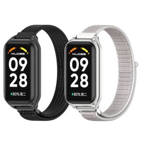 Комплект тканевых ремешков Mi Jobs с металлической капсулой и застежкой на липучке для Mi Smart Band 8 Active/ Redmi Smart Band 2 Black + Silver, White – фото, отзывы, характеристики в интернет-магазине MoreKitov МореКитов от продавца: MRK МРК| Купить в Украине: Киеве, Харькове, Львове