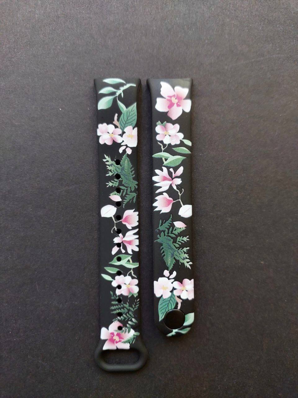 Силиконовый ремешок Original Design MiJobs для фитнеса браслета Xiaomi Mi Band 8/9 Lilac Flowers с металлическим креплением + металлическая кнопка 2 Силиконовый ремешок Original Design MiJobs для фитнеса браслета Xiaomi Mi Band 8/9 Lilac Flowers с металлическим креплением + металлическая кнопка 2