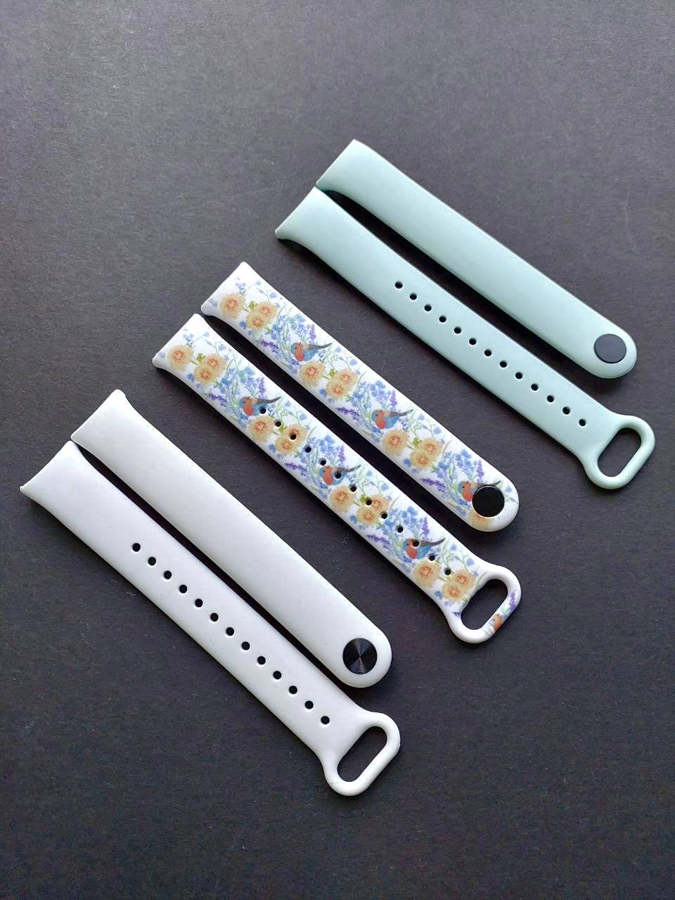 Комплект силиконовых ремешков MRK для фитнеса браслета Xiaomi Mi Band 8/9 Petit Flower Garden White Set с металлическим креплением (три ремешка) + три металлические кнопки – фото, отзывы, характеристики в интернет-магазине MoreKitov МореКитов от продавца: MRK МРК| Купить в Украине: Киеве, Харькове, Львове 2 Комплект силиконовых ремешков MRK для фитнеса браслета Xiaomi Mi Band 8/9 Petit Flower Garden White Set с металлическим креплением (три ремешка) + три металлические кнопки – фото, отзывы, характеристики в интернет-магазине MoreKitov МореКитов от продавца: MRK МРК| Купить в Украине: Киеве, Харькове, Львове 2