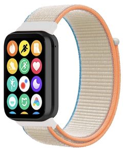 Ремешок нейлоновый MRK для фитнес браслета Mi Smart Band 8 Pro/9Pro/ Xiaomi Redmi Watch 4/5 Milk/Turqouise/Orange