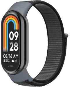 Ремешок нейлоновый MRK для фитнес браслета Xiaomi Mi Band 10/9/8 Dark Gray