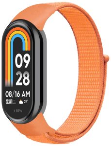 Ремешок нейлоновый MRK для фитнес браслета Xiaomi Mi Band 10/9/8 оранжевый