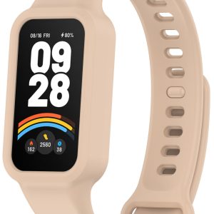 Ремешок силиконовый MRK для фитнес браслета Mi Smart Band 9 Active Бежевый – фото, отзывы, характеристики в интернет-магазине MoreKitov МореКитов от продавца: MRK МРК| Купить в Украине: Киеве, Харькове, Львове