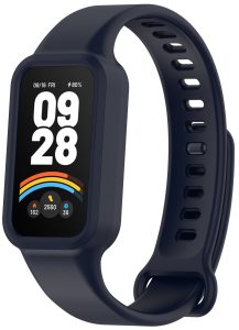 Ремешок силиконовый MRK для фитнес браслета Mi Smart Band 9 Active Dark Blue (34)