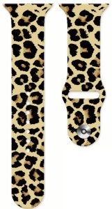 Ремешок силиконовый для Apple Watch 2/3/4/4/5/6/7/8/9/9/SE, 42/44/45мм Leopard Beige