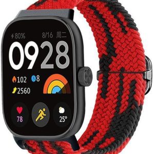 Ремешок тканевый MRK Braided Loop для фитнес браслета Mi Smart Band 8 Pro/9Pro/ Xiaomi Redmi Watch 4/5 с металичеким регулятором длины Красно-черный – фото, отзывы, характеристики в интернет-магазине MoreKitov МореКитов от продавца: MRK МРК| Купить в Украине: Киеве, Харькове, Львове