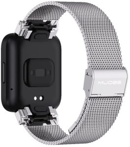 Ремешок металлический Mi Jobs миланское плетение для фитнес браслета Xiaomi Redmi Watch 3 Active серебристый