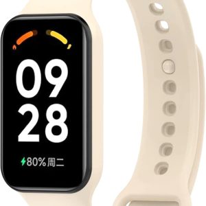 Ремешок силиконовый MRK для Mi Smart Band 8 Active / Redmi Smart Band 2 Cream (16)