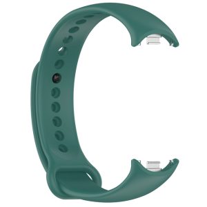 Силиконовый ремешок Original Design MiJobs для фитнес браслета Xiaomi Mi Band 8/9/10 с металлическим креплением Inverness Green (21)