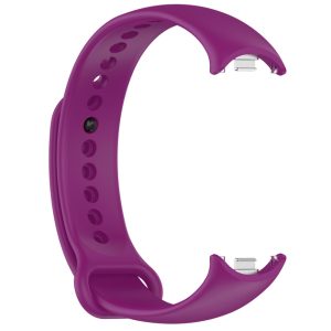 Силиконовый ремешок Original Design MiJobs для фитнес браслета Xiaomi Mi Band 8/9/10 с металлическим креплением Crimson (15)