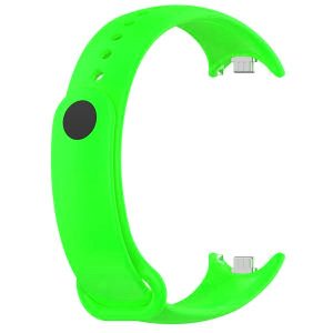 Силиконовый ремешок Original Design MiJobs для фитнес браслета Xiaomi Mi Band 8/9/10 с металлическим креплением (29) Lime Green