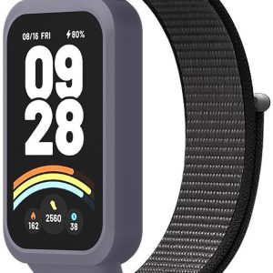 Ремешок тканевый Nylon MRK для фитнес браслета Mi Smart Band 9 Active Gray and Black – фото, отзывы, характеристики в интернет-магазине MoreKitov МореКитов от продавца: MRK МРК| Купить в Украине: Киеве, Харькове, Львове