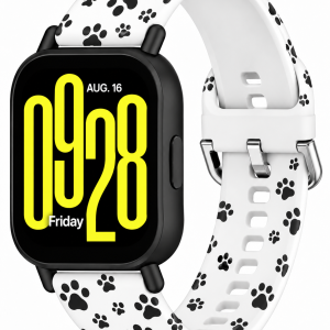 Ремешок силиконовый MRK Paws для смарт-часов Redmi Watch 5 Active / Redmi Watch 5 Lite 22 мм с металлическим креплением