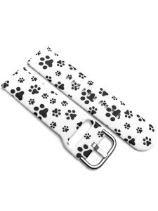 Ремешок силиконовый MRK Paws для часов 20 мм с металлической застежкой