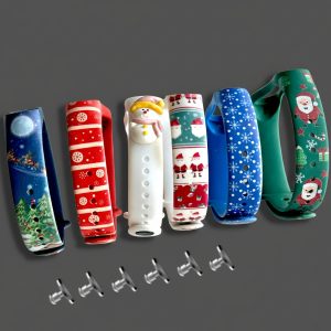 Комплект силиконовых ремешков MRK с рисунком Новорічний подарунок для Xiaomi Mi Band 3/4/5/6/7 (6 ремешков + 6 металических кнопок) – фото, отзывы, характеристики в интернет-магазине MoreKitov МореКитов от продавца: MRK МРК| Купить в Украине: Киеве, Харькове, Львове
