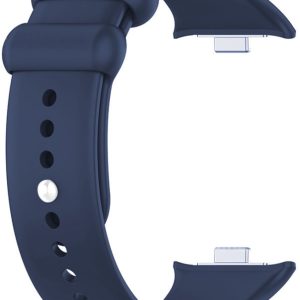Ремешок силиконовый MRK для Mi Band 8 Pro/9Pro — Xiaomi Redmi Watch 4/5 с металлическим креплением и металической кнопкой Dark Blue – фото, отзывы, характеристики в интернет-магазине MoreKitov МореКитов от продавца: MRK МРК| Купить в Украине: Киеве, Харькове, Львове