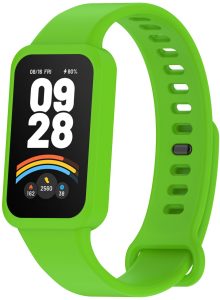 Ремешок силиконовый MRK для фитнес браслета Mi Smart Band 9 Active Lime Green (29)
