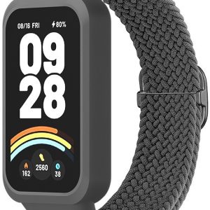 Ремешок тканевый MRK Braided Loop для фитнес браслета Mi Smart Band 9 Active с металическим регулятором длины Charcoal Gray – фото, отзывы, характеристики в интернет-магазине MoreKitov МореКитов от продавца: MRK МРК| Купить в Украине: Киеве, Харькове, Львове