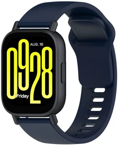 Ремешок силиконовый MRK для смарт-часов Redmi Watch 5 Active / Redmi Watch 5 Lite 22 мм с металлическим креплением Dark Blue