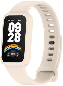 Ремешок силиконовый MRK для фитнес браслета Mi Smart Band 9 Active Cream (51)