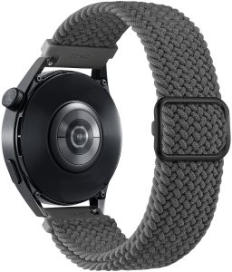 Ремешок тканевый Braided Loop для смарт-часов Redmi Watch 5 Active / Redmi Watch 5 Lite 22 мм с металлическим креплением Gray