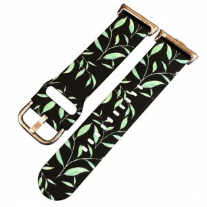 Ремешок силиконовый MRK Green Leaves для Mi Band 8 Pro/9Pro — Xiaomi Redmi Watch 4/5 с металлическим креплением и металической застежкой Black – фото, отзывы, характеристики в интернет-магазине MoreKitov МореКитов от продавца: MRK МРК| Купить в Украине: Киеве, Харькове, Львове