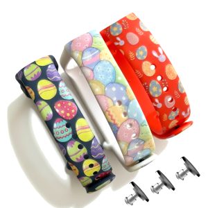 Комплект силиконовых ремешков Happy Easter для фитнеса браслета Xiaomi Mi Band 5/6/7 (три ремешка) + 3 металлические кнопки – фото, отзывы, характеристики в интернет-магазине MoreKitov МореКитов от продавца: MRK МРК| Купить в Украине: Киеве, Харькове, Львове