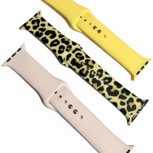 Комплект силиконовых ремешков для Apple Watch 2/3/4/4/5/6/7/8/9/9/SE, 42/44/45мм (три ремешка) Leopard, Yellow, Light Pink – фото, отзывы, характеристики в интернет-магазине MoreKitov МореКитов от продавца: MRK МРК| Купить в Украине: Киеве, Харькове, Львове
