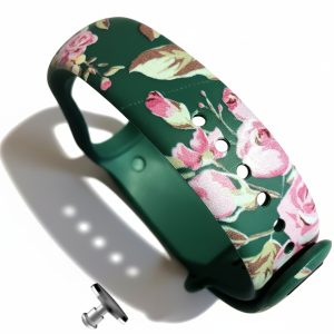 Силиконовый ремешок MRK Dark Green Roses для фитнес браслета Xiaomi Mi Band 3/4 + металлическая кнопка – фото, отзывы, характеристики в интернет-магазине MoreKitov МореКитов от продавца: MRK МРК| Купить в Украине: Киеве, Харькове, Львове