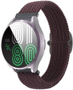 Ремешок тканевый Braided Loop для смарт-часов Redmi Watch 5 Active / Redmi Watch 5 Lite 22 мм с металлическим креплением Marsala
