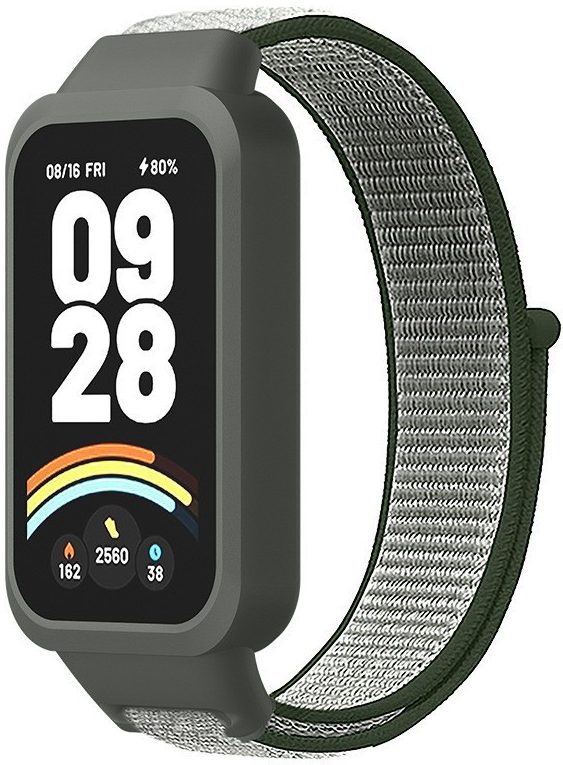 Ремешок тканевый Nylon MRK для фитнес браслета Mi Smart Band 9 Active Dark Green and Light Gray – фото, отзывы, характеристики в интернет-магазине MoreKitov МореКитов от продавца: MRK МРК| Купить в Украине: Киеве, Харькове, Львове Ремешок тканевый Nylon MRK для фитнес браслета Mi Smart Band 9 Active Dark Green and Light Gray – фото, отзывы, характеристики в интернет-магазине MoreKitov МореКитов от продавца: MRK МРК| Купить в Украине: Киеве, Харькове, Львове