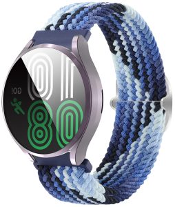 Ремешок тканевый Braided Loop для смарт-часов Redmi Watch 5 Active / Redmi Watch 5 Lite 22 мм с металлическим креплением Melange Blue