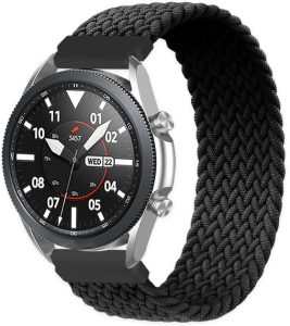 Ремешок тканевый Solo Loop для смарт-часов Redmi Watch 5 Active / Redmi Watch 5 Lite 22 мм с металлическим креплением Black (размер М)