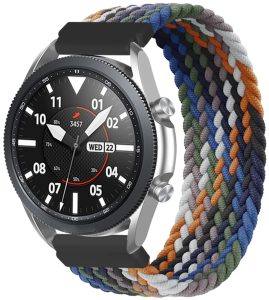 Ремешок тканевый Solo Loop для смарт-часов Redmi Watch 5 Active / Redmi Watch 5 Lite 22 мм с металлическим креплением Black Multicolor (размер L)