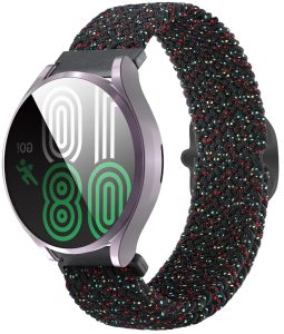 Ремешок тканевый Braided Loop для смарт-часов Redmi Watch 5 Active / Redmi Watch 5 Lite 22 мм с металлическим креплением Star Black