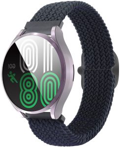 Ремешок тканевый Braided Loop для смарт-часов Redmi Watch 5 Active / Redmi Watch 5 Lite 22 мм с металлическим креплением Deep Blue