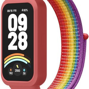 Ремешок тканевый Nylon MRK для фитнес браслета Mi Smart Band 9 Active Red and Rainbow – фото, отзывы, характеристики в интернет-магазине MoreKitov МореКитов от продавца: MRK МРК| Купить в Украине: Киеве, Харькове, Львове