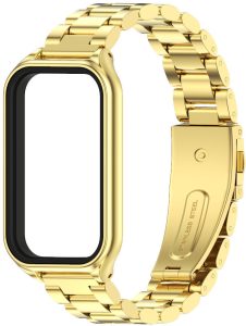 Ремешок металлический Mi Jobs Plus для фитнес браслета Mi Smart Band 9 Active Gold