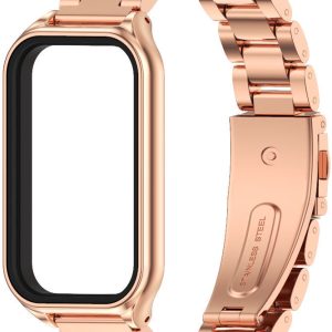 Ремешок металлический Mi Jobs Plus для фитнес браслета Mi Smart Band 9 Active Rose Gold – фото, отзывы, характеристики в интернет-магазине MoreKitov МореКитов от продавца: MRK МРК| Купить в Украине: Киеве, Харькове, Львове