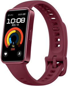Ремешок силиконовый MRK с металлическим креплением для Huawei Watch 8/9/10 Marsala