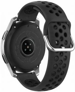 Ремешок силиконовый NikeStyle MRK для смарт-часов Redmi Watch 5 Active / Redmi Watch 5 Lite 22 мм с металической застежкой Black