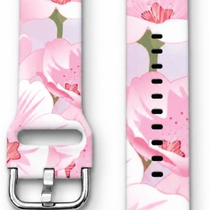 Ремешок силиконовый MRK Beau Roses для Mi Band 8 Pro/9Pro — Xiaomi Redmi Watch 4/5 с металлическим креплением и металической застежкой Light Pink – фото, отзывы, характеристики в интернет-магазине MoreKitov МореКитов от продавца: MRK МРК| Купить в Украине: Киеве, Харькове, Львове