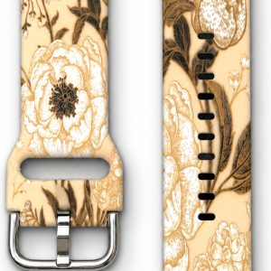 Ремешок силиконовый MRK Beau Roses для Mi Band 8 Pro/9Pro — Xiaomi Redmi Watch 4/5 с металлическим креплением и металической застежкой Beige – фото, отзывы, характеристики в интернет-магазине MoreKitov МореКитов от продавца: MRK МРК| Купить в Украине: Киеве, Харькове, Львове
