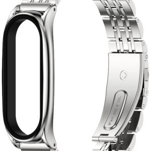 Ремешок металлический Mi Jobs Seven Pearls с металлическим корпусом для Xiaomi Mi Smart Band 3/4/5/6 Silver – фото, отзывы, характеристики в интернет-магазине MoreKitov МореКитов от продавца: MRK МРК| Купить в Украине: Киеве, Харькове, Львове