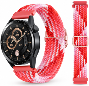 Ремешок тканевый Braided Loop для смарт-часов Redmi Watch 5 Active / Redmi Watch 5 Lite 22 мм с металлическим креплением Grapefruit