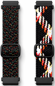 Комплект тканевых ремешков MRK для смарт-часов Redmi Watch 5 Active / Redmi Watch 5 Lite 22 мм с металической застежкой Black