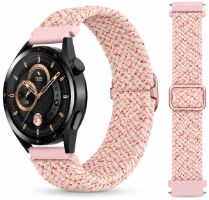 Ремешок тканевый Braided Loop для смарт-часов Redmi Watch 5 Active / Redmi Watch 5 Lite 22 мм с металлическим креплением Pink Sand