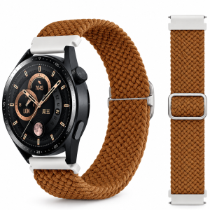 Ремешок тканевый Braided Loop для смарт-часов Redmi Watch 5 Active / Redmi Watch 5 Lite 22 мм с металлическим креплением Brown
