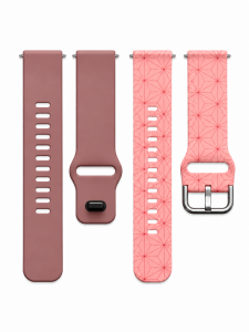 Комплект силиконовых ремешков MRK для смарт-часов Redmi Watch 5 Active / Redmi Watch 5 Lite 22 мм с металической застежкой Pinky Set