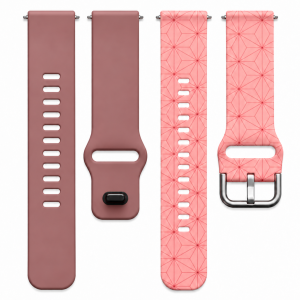 Комплект силиконовых ремешков MRK для смарт-часов Redmi Watch 5 Active / Redmi Watch 5 Lite 22 мм с металической застежкой Pinky Set